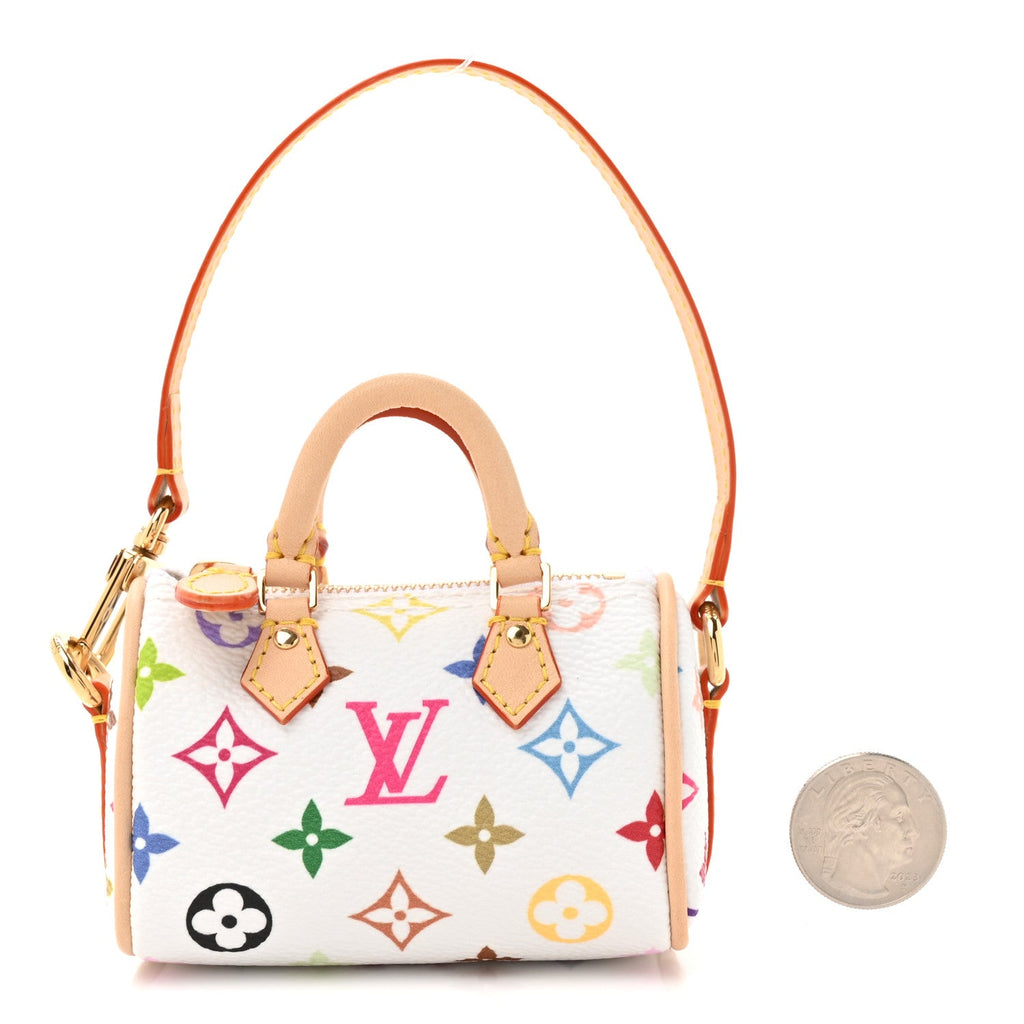 x TM Micro Speedy Bag Charm White