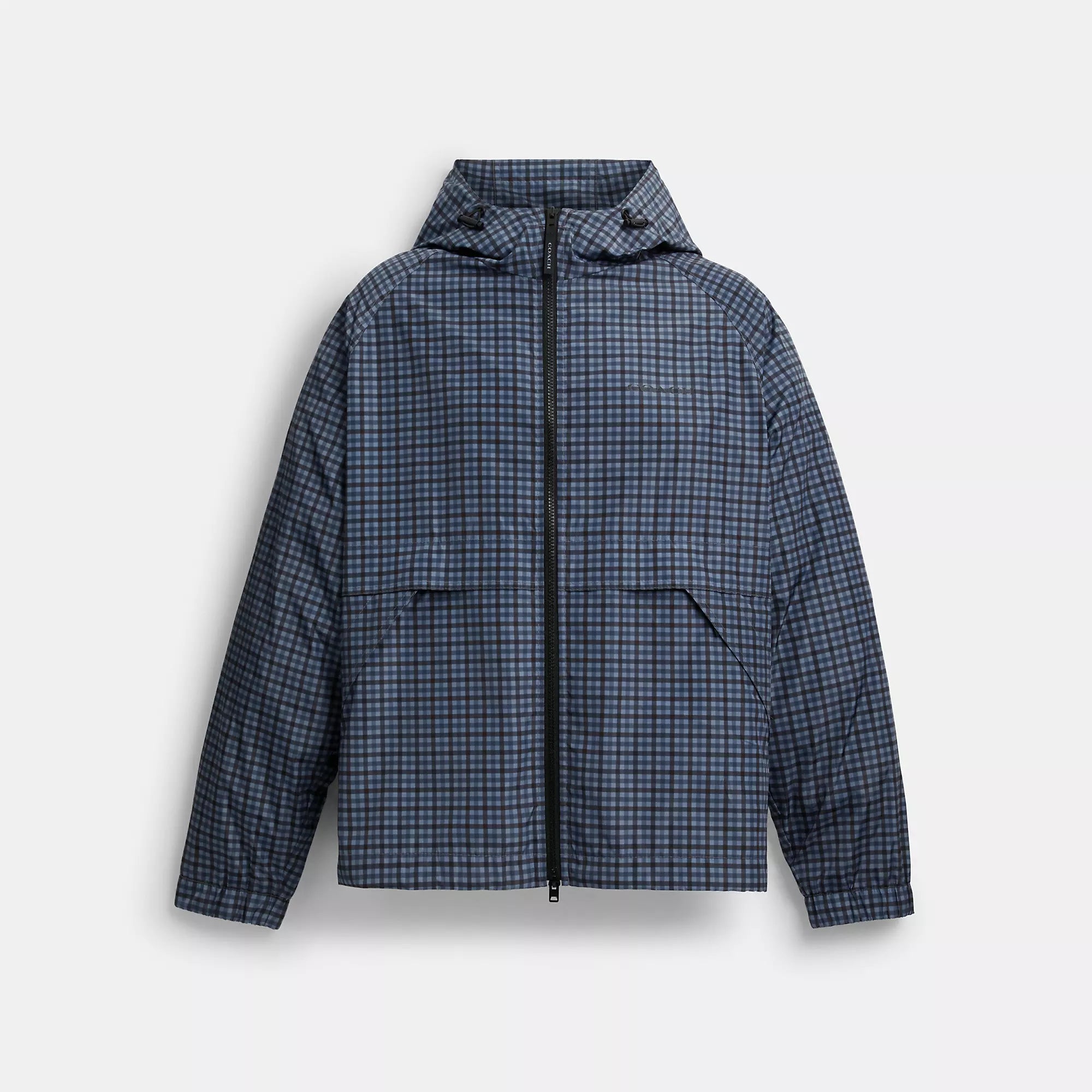 Coach Outlet Plaid Windbreaker In Recycled Polyester
