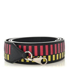 Epsom 40mm Mousquetons Tressage Shoulder Strap Bleu Indigo Rose Extreme Lime
