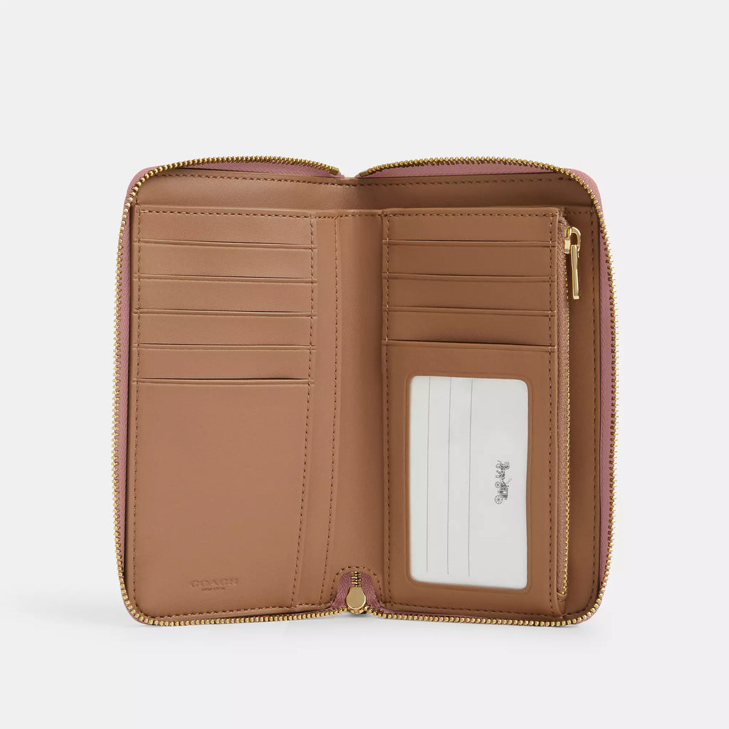 Coach Outlet Medium Id Zip Wallet In Signature Canvas