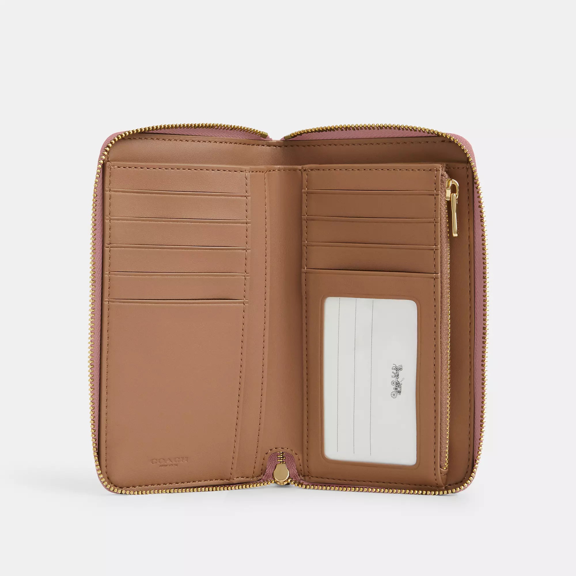 Coach Outlet Medium Id Zip Wallet In Signature Canvas