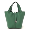 Taurillon Clemence Picotin Lock 22 MM  Vert Jade
