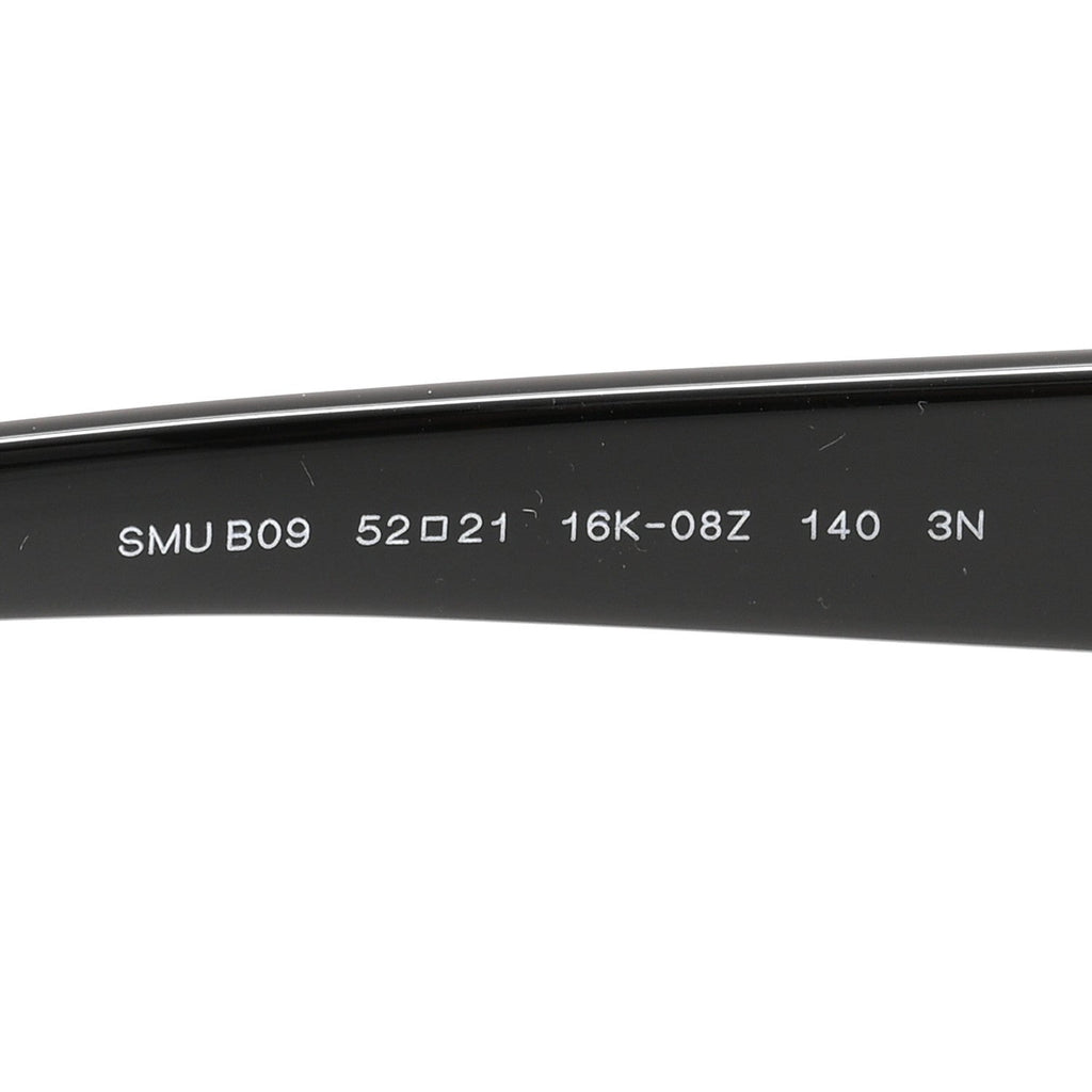 Acetate Oval Reverie Sunglasses SMU B09 Black