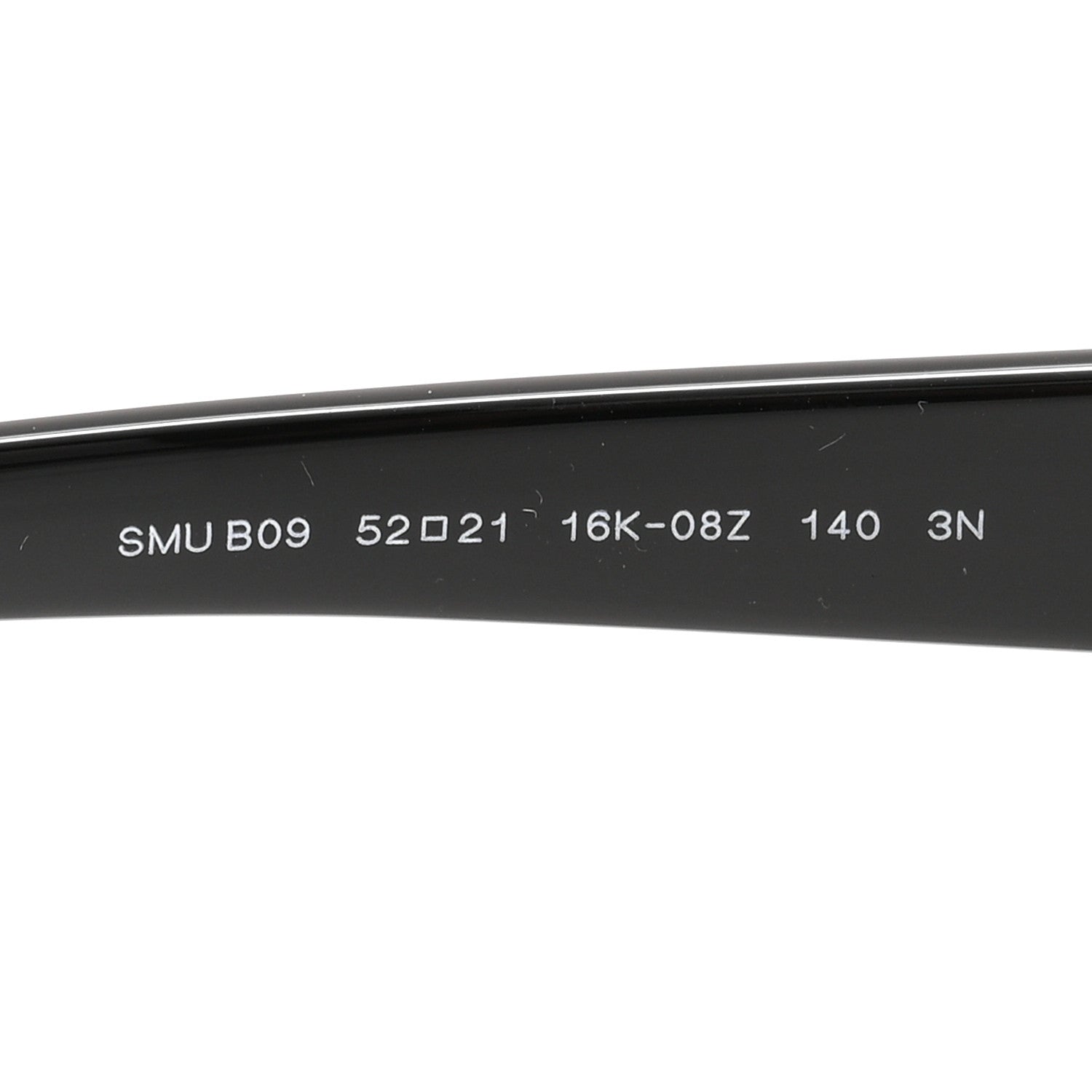 Acetate Oval Reverie Sunglasses SMU B09 Black