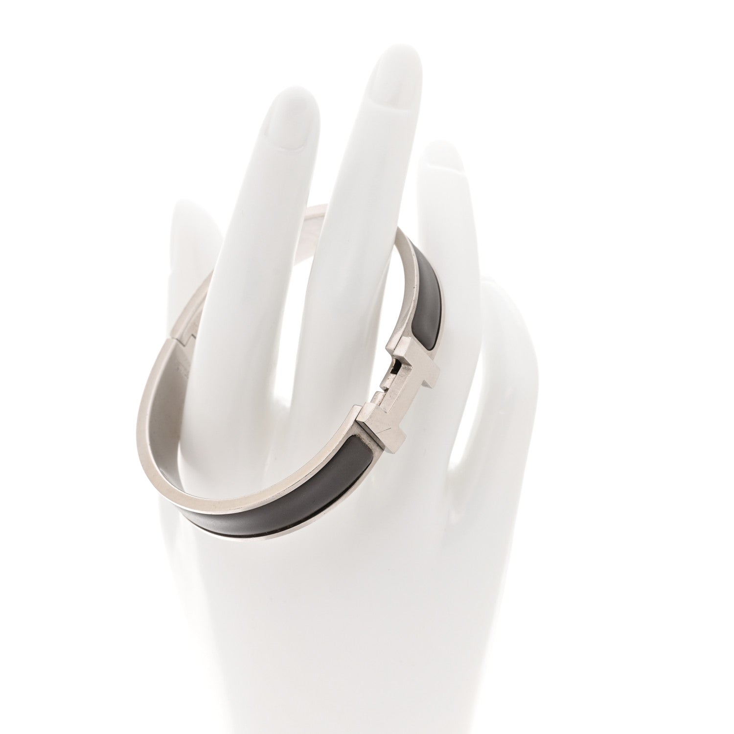 Matte Enamel Narrow Clic Clac HH Bracelet T4 Etain