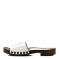 Vernice Logo Slide Clogs 36 White