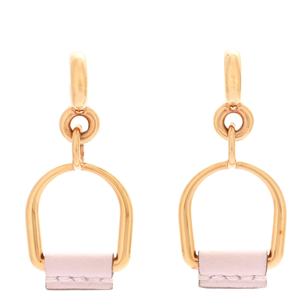 Swift Small Heritage Equestre Etrier Earrings Mauve Pale