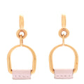 Swift Small Heritage Equestre Etrier Earrings Mauve Pale