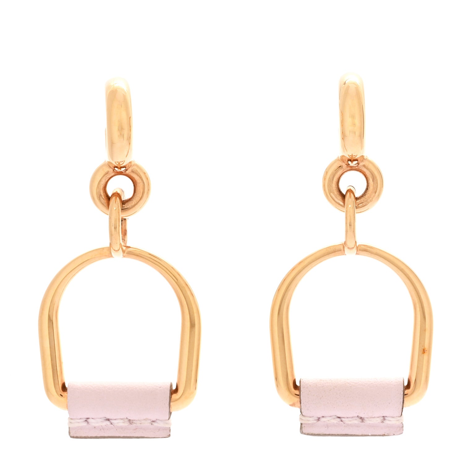 Swift Small Heritage Equestre Etrier Earrings Mauve Pale
