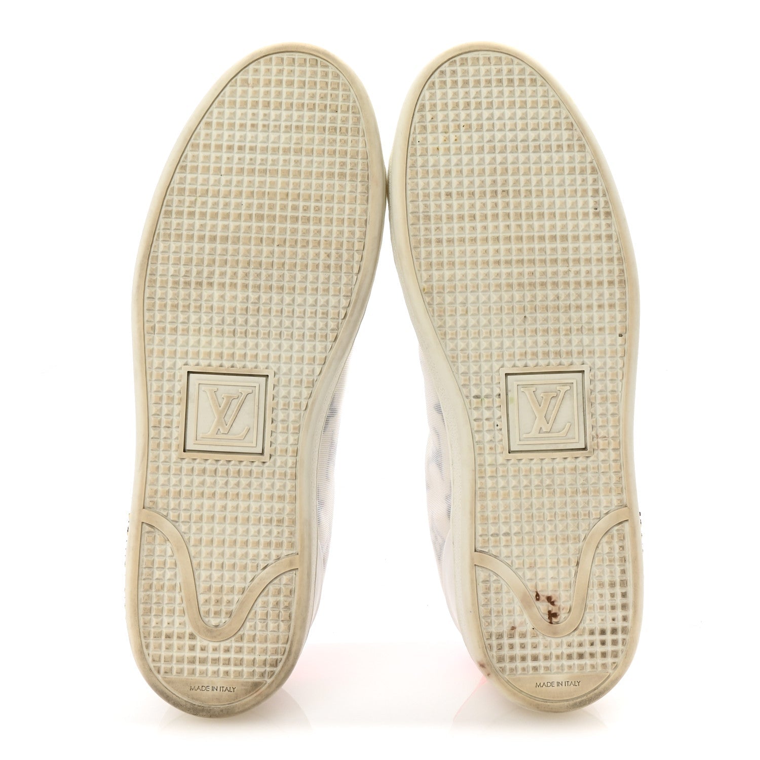 Technical Fabric Calfskin Monogram Frontrow Sneakers 39 Pink