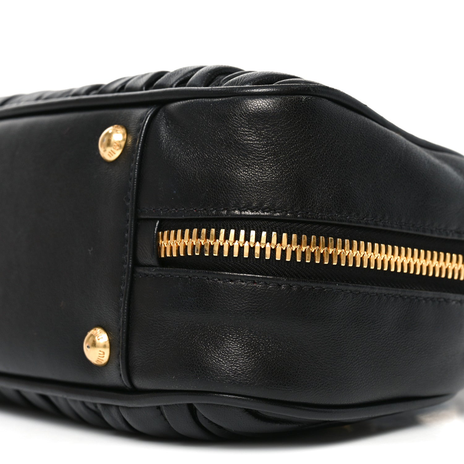 Nappa Matelasse Large Arcadie Top Handle Bag Black