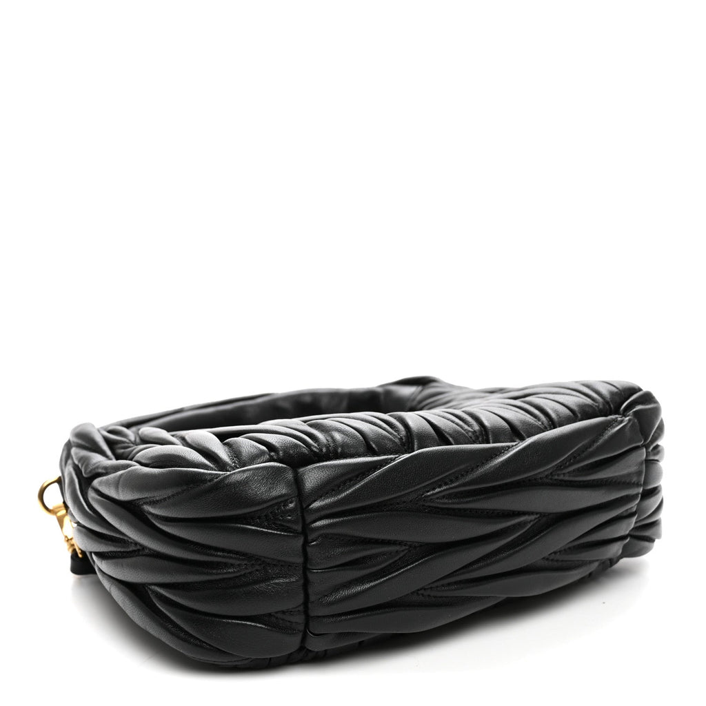 Nappa Matelasse Small Wander Hobo Black
