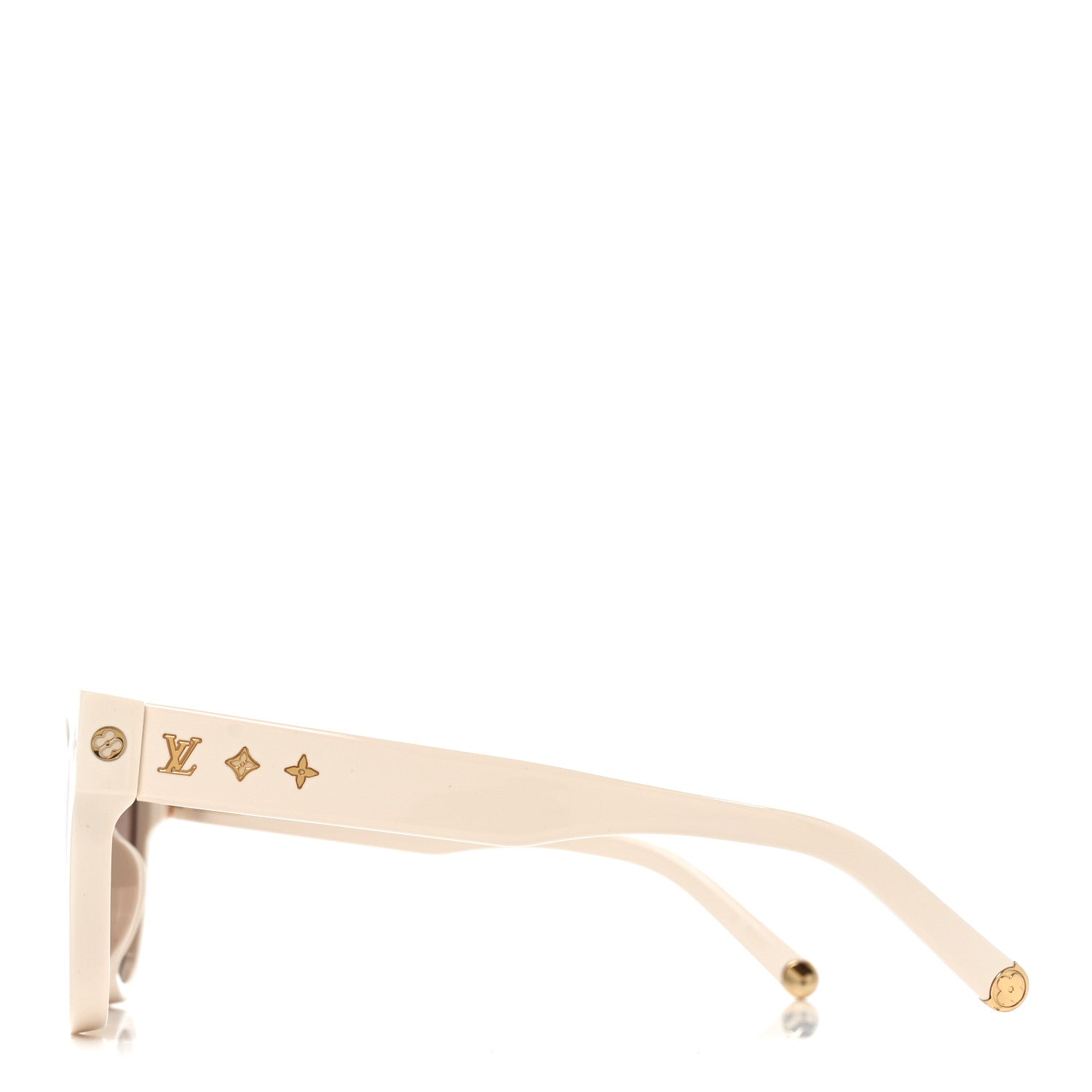 Acetate My Monogram Soft Cat Eye Sunglasses Z1707E White