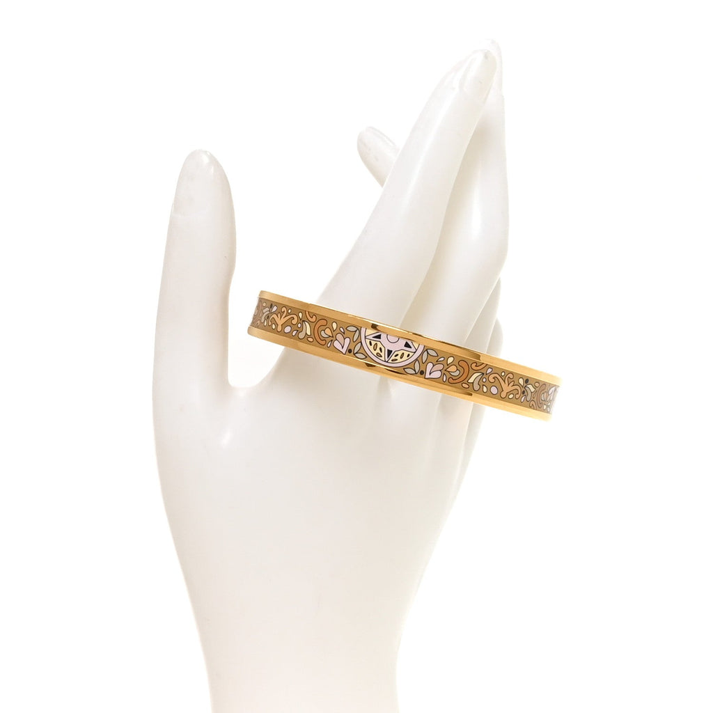 Enamel Printed Narrow Concours d'Etriers Bracelet 70