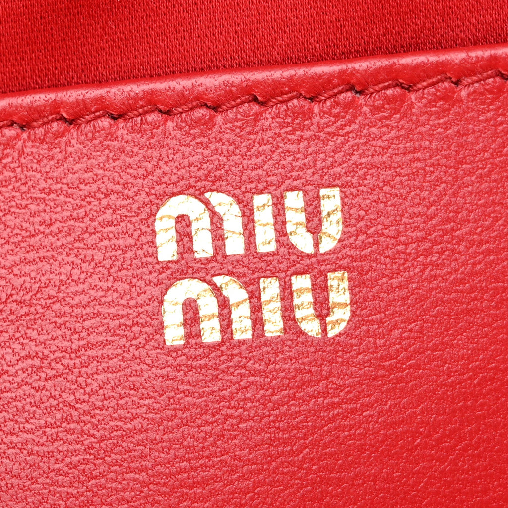 Nappa Matelasse Regular Arcadie Top Handle Bag Rosso