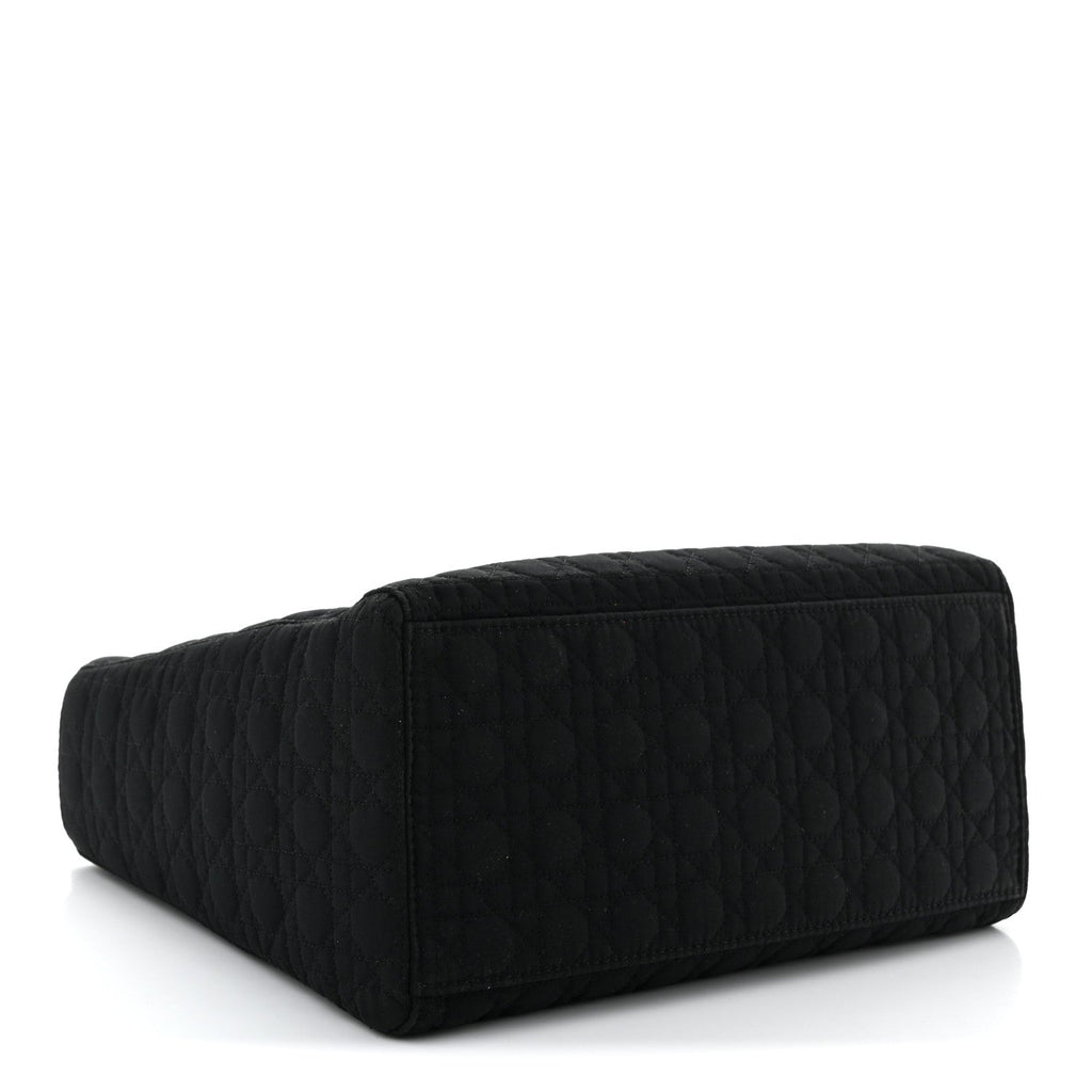 Nylon Cannage Large Lady Dior Black