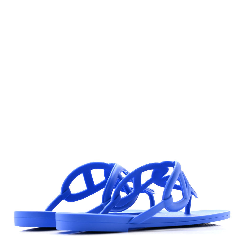 Rubber Womens Egerie Sandals 38 Bleu Outremer