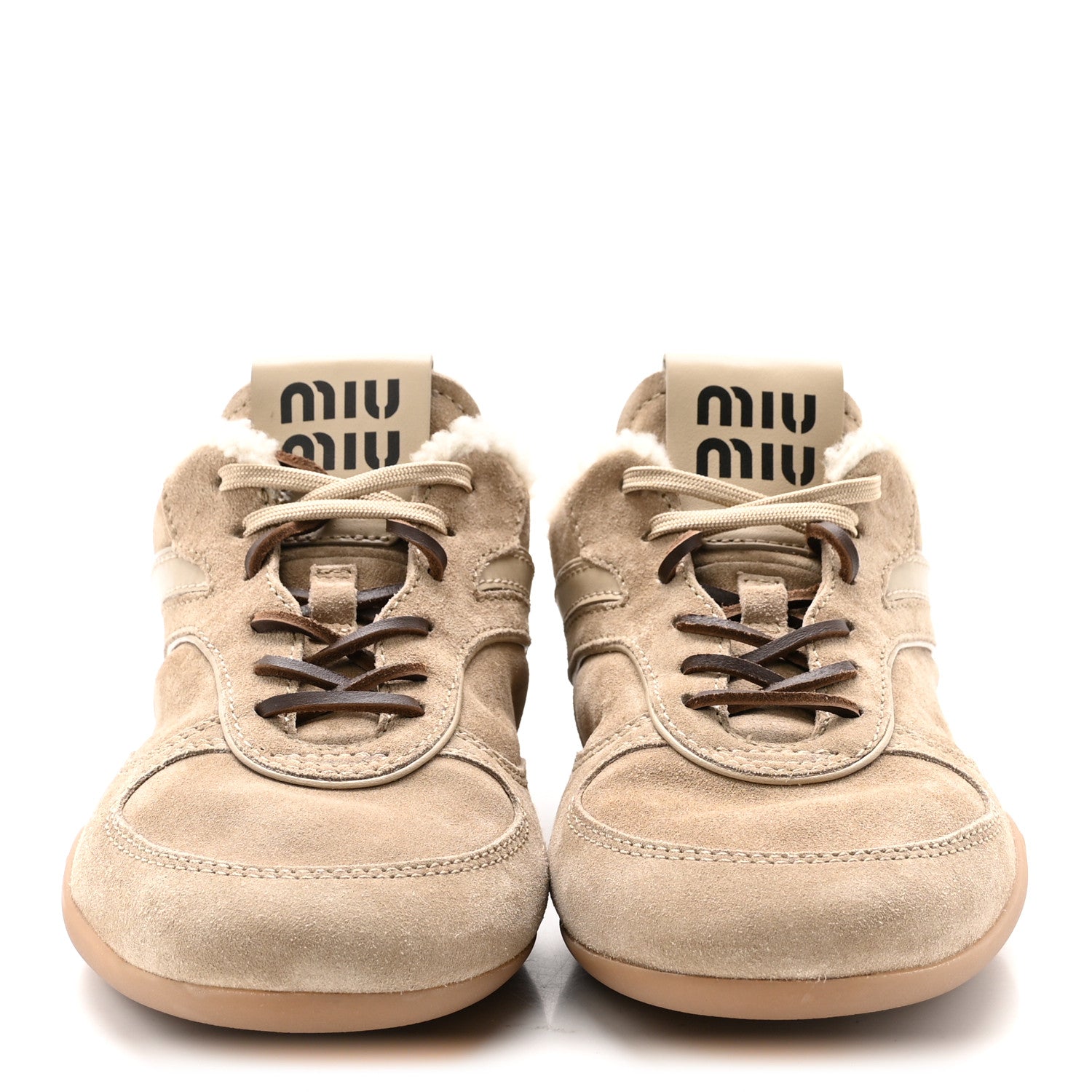 Suede Shearling Gymnasium Sneakers 39.5 Deserto