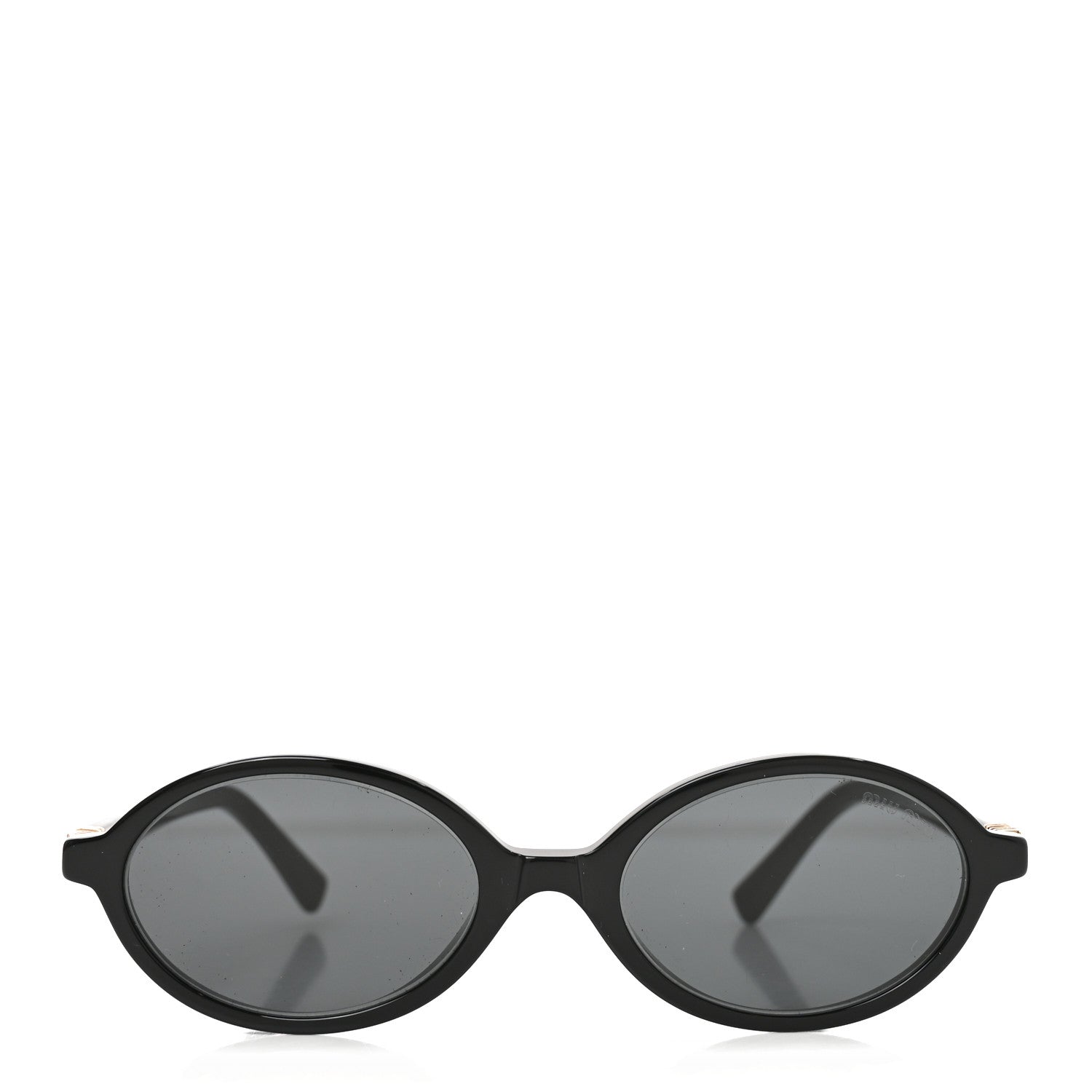 Acetate Oval Regard Sunglasses SMU04Z Black