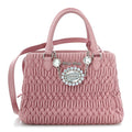 Nappa Matelasse Swarovski Crystal Tote Rosa