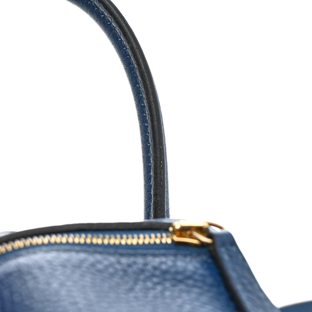 Taurillon Clemence Mini Lindy 20 Deep Bleu
