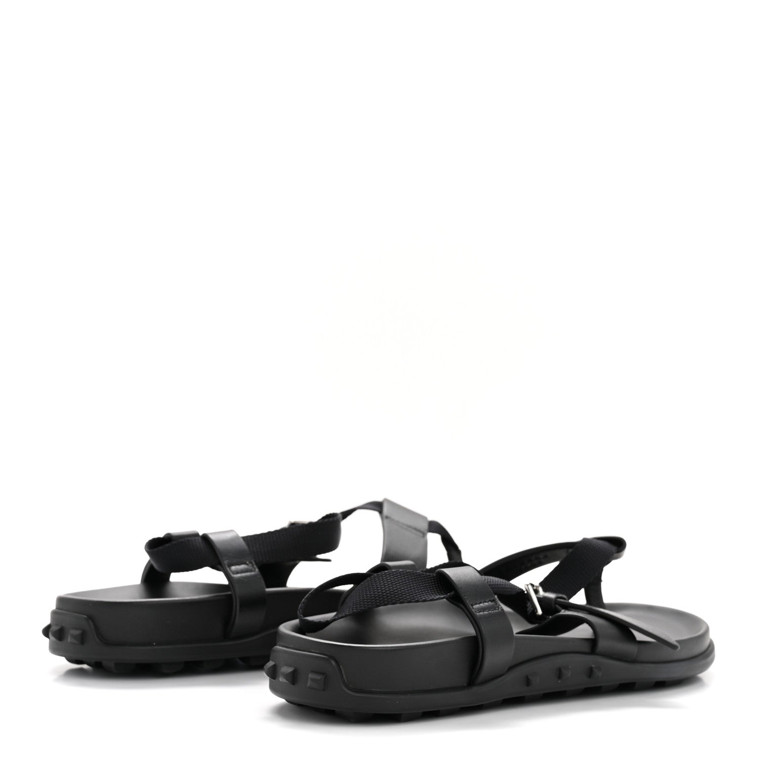 Calfskin Womens Inboard Sandals 38 Black