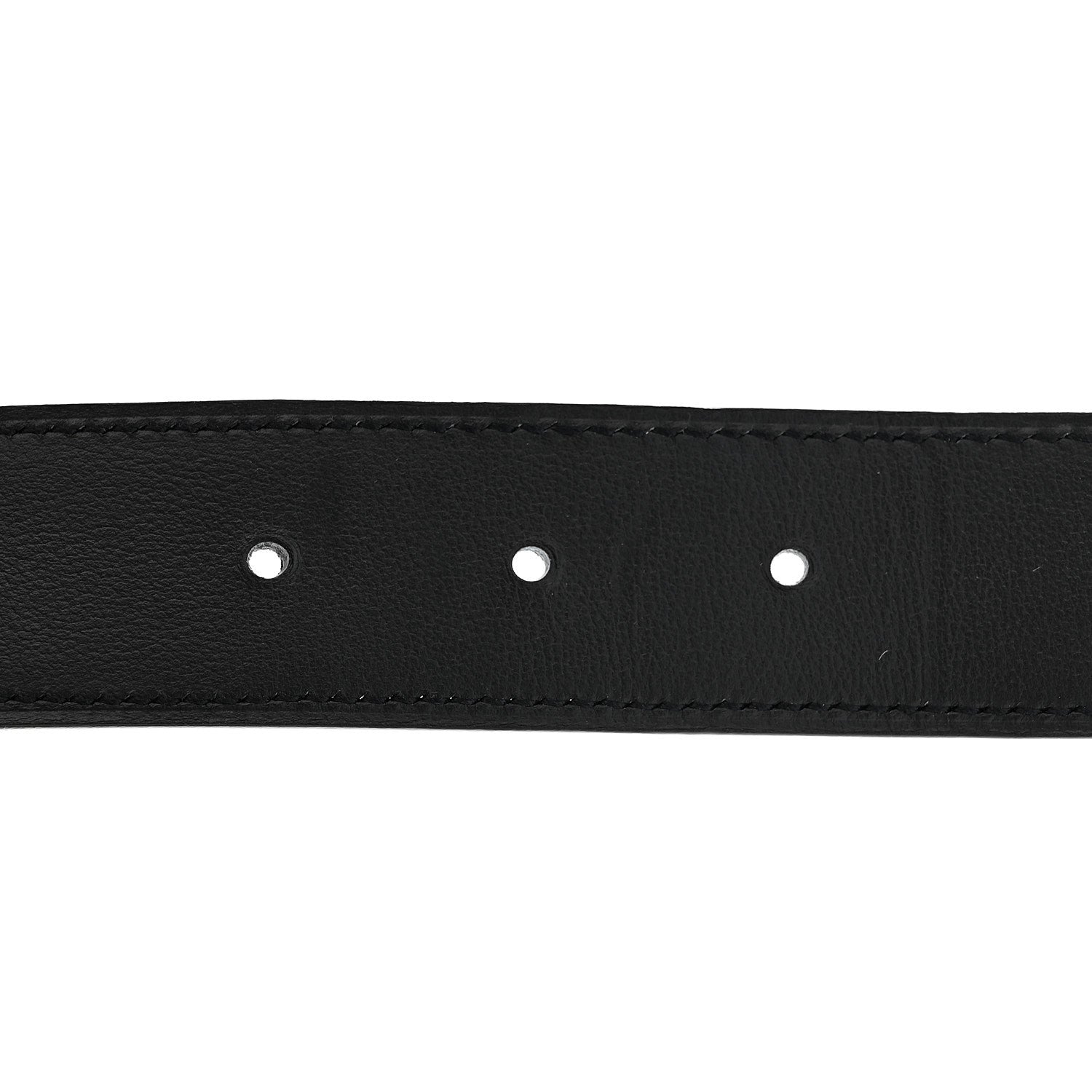 Matte Porosus Crocodile Monochrome 24mm Mini Constance H Belt 105 42 Black