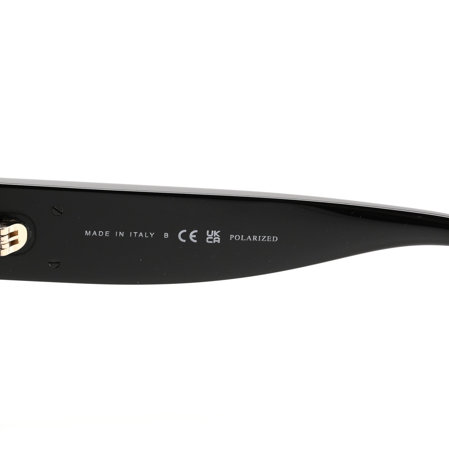 Acetate CC Polarized Square Sunglasses 5555 Black