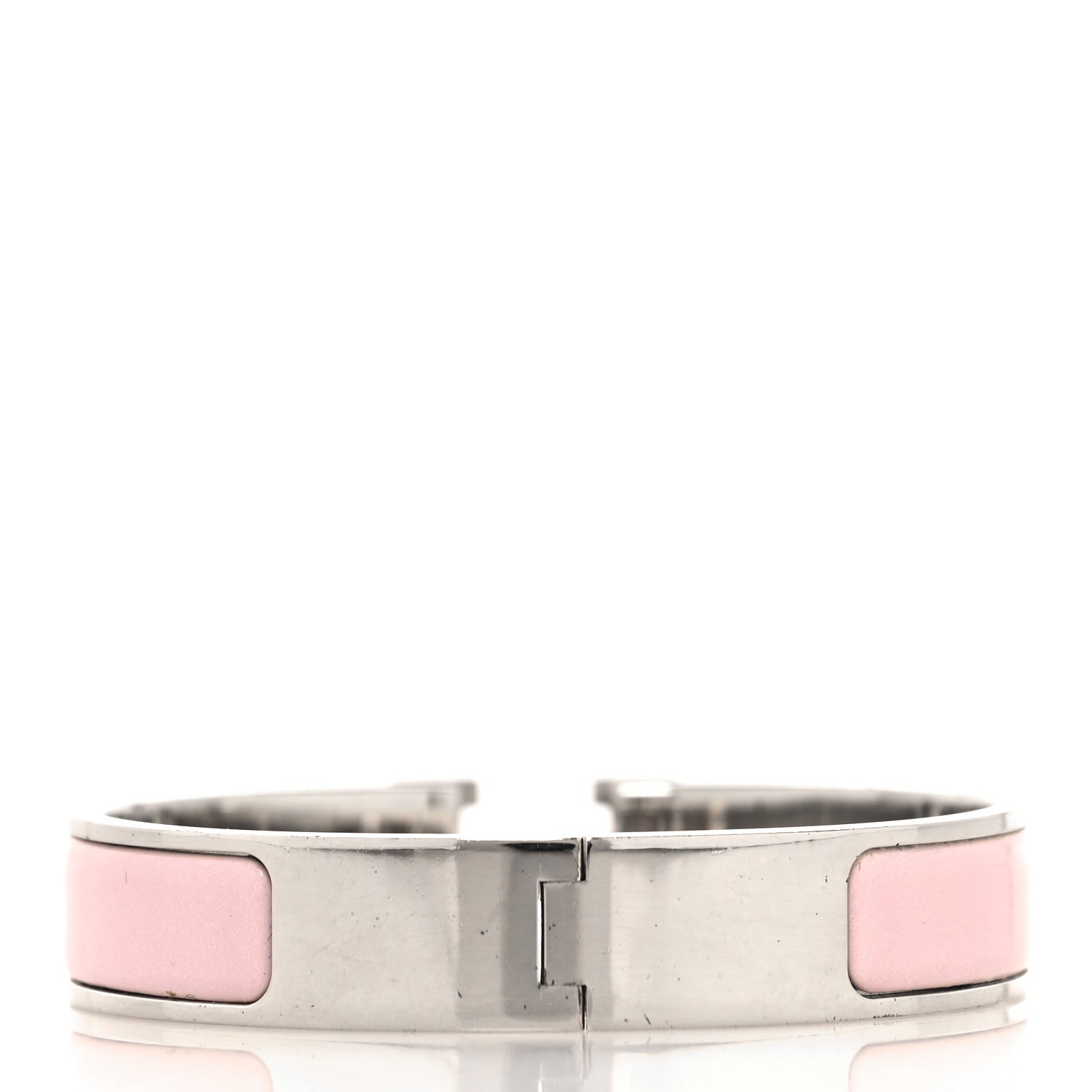 Enamel Narrow Clic Clac H Bracelet PM Rose Nymph