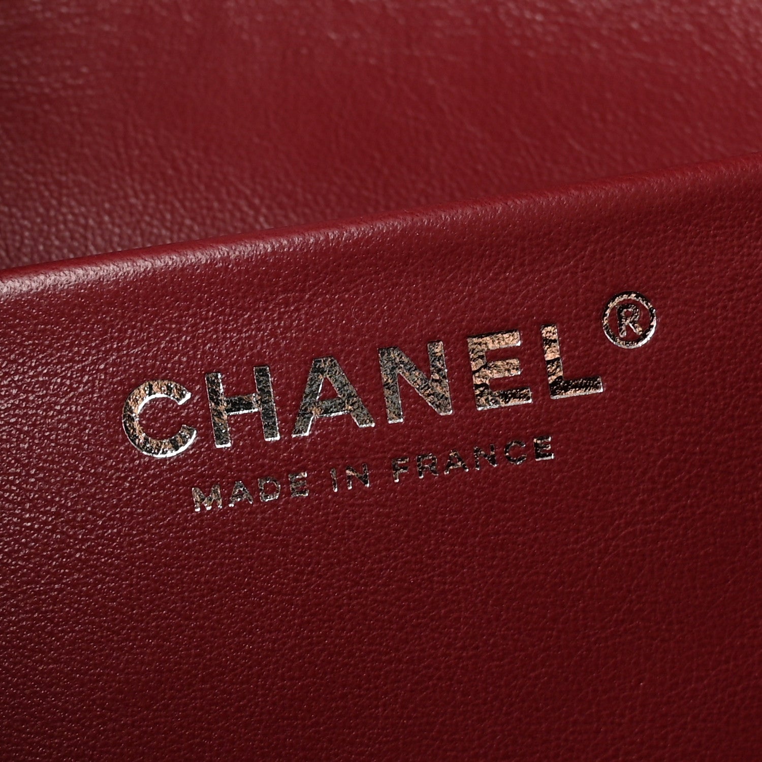 Grained Calfskin Small Souplissimo Maxi Flap Burgundy