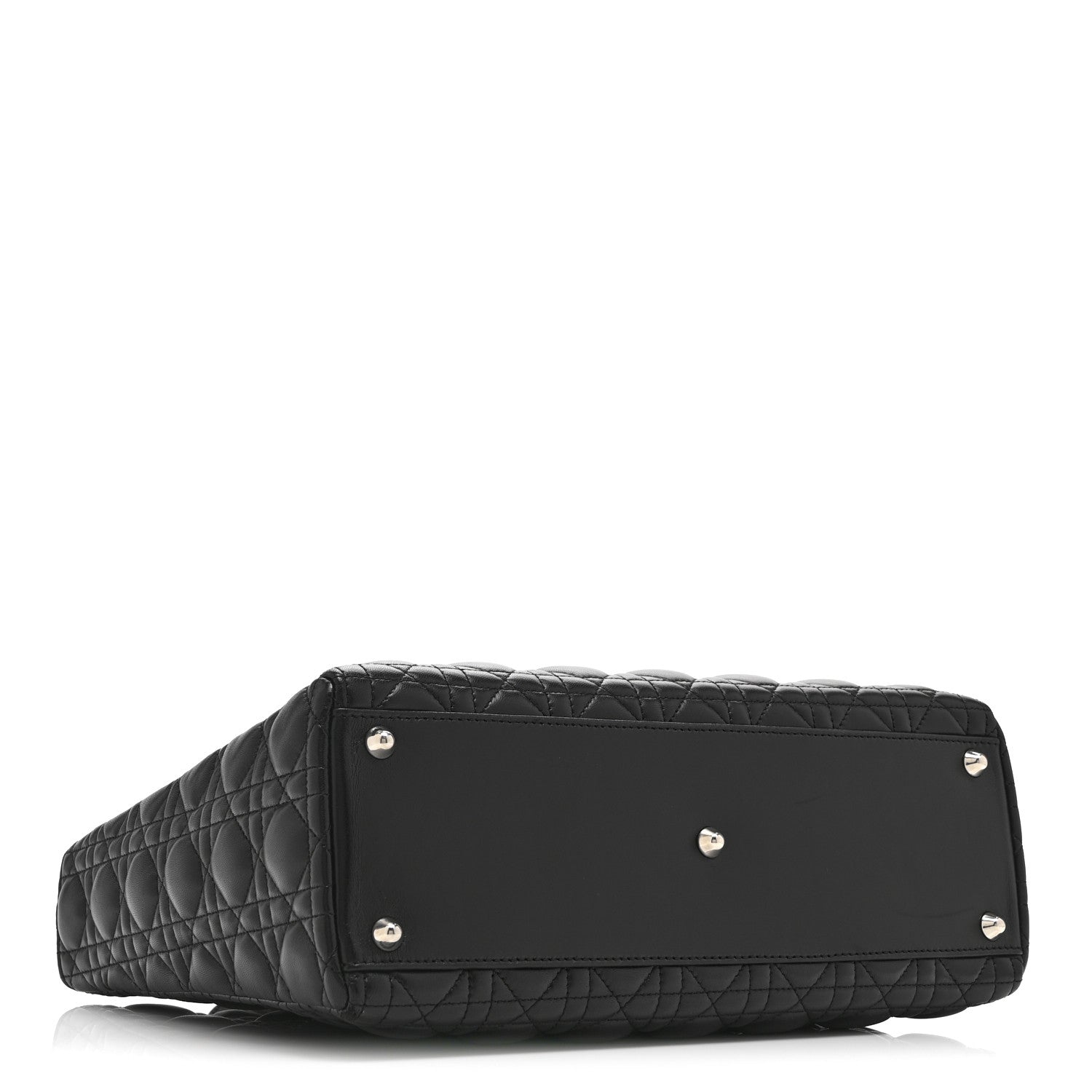 Lambskin Cannage Large Lady Dior Black