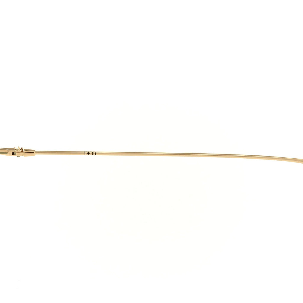 Metal MissDior B1U Butterfly Sunglasses Gold