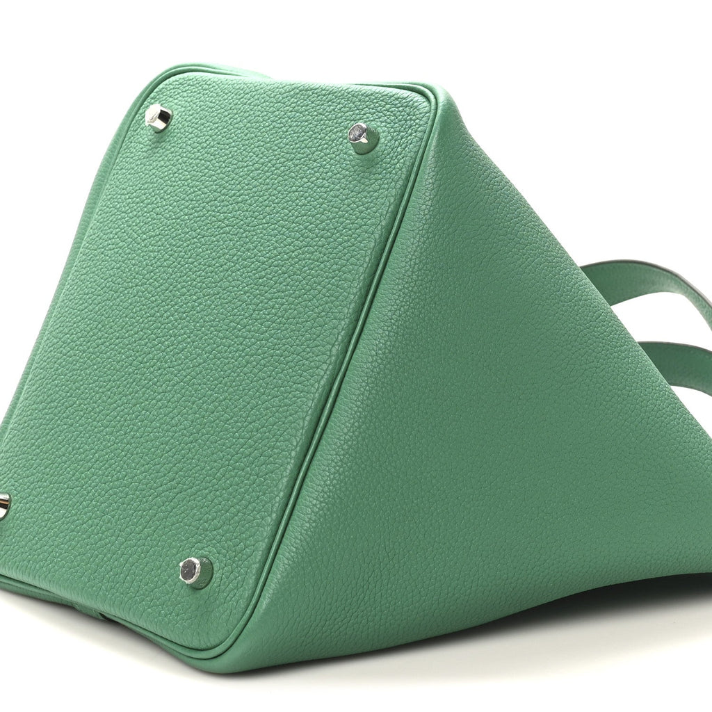 Taurillon Clemence Picotin Lock 22 MM  Vert Jade