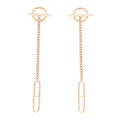 18K Rose Gold Echappee Earrings