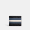 Coach Outlet 3 In 1 Wallet In Signature Canvas With Varsity Stripe