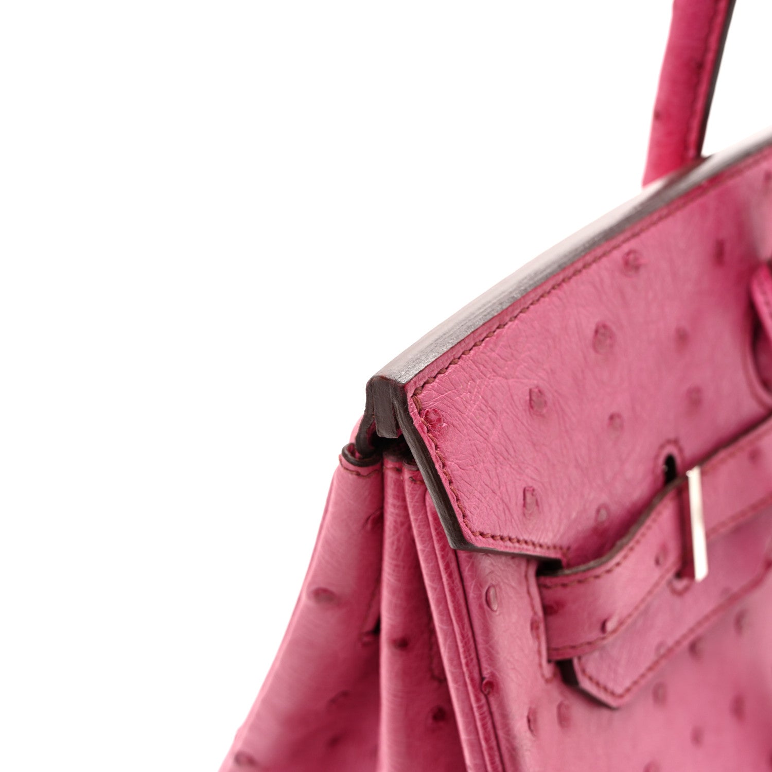 Ostrich Birkin 35 Fuchsia