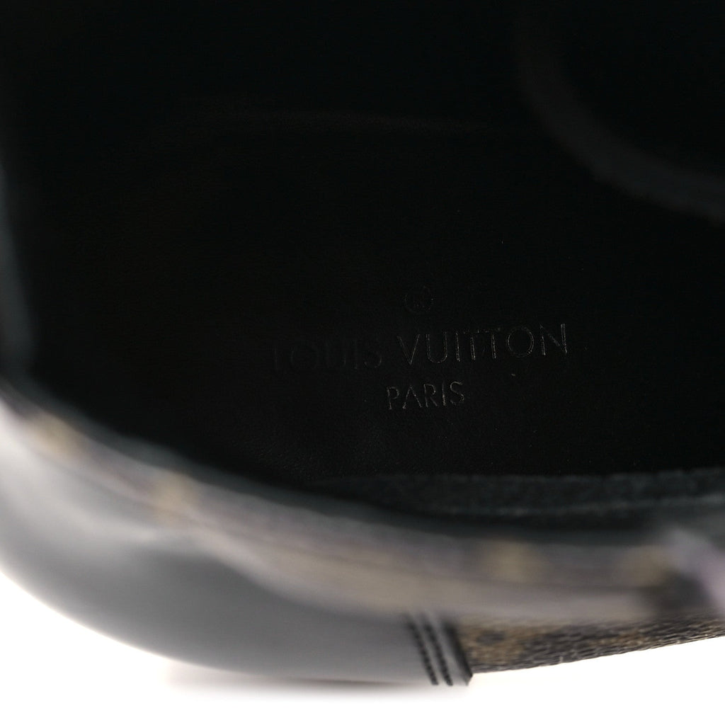 Patent Calfskin Monogram Star Trail Ankle Boots 38.5 Black