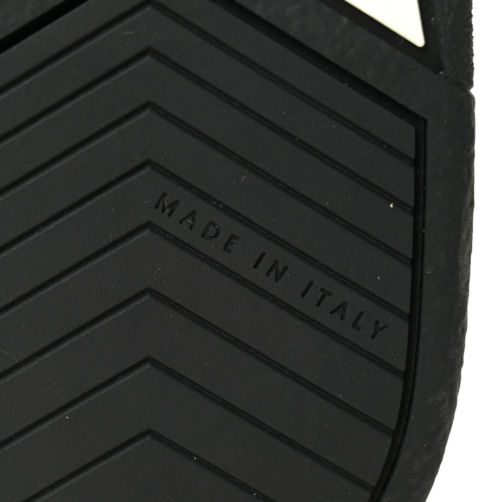 Calfskin Suede Logo Sneakers 38 Black