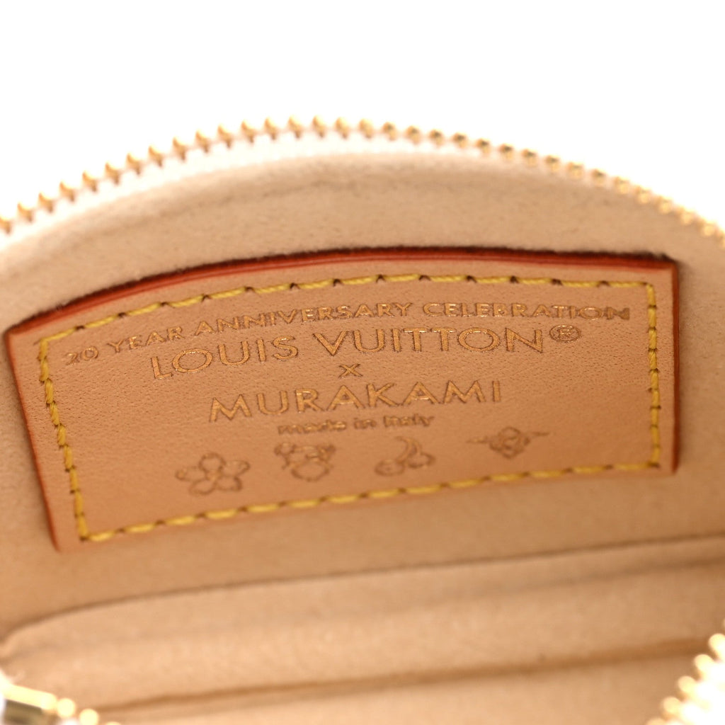 LV x TM Monogram Multicolor Micro Pochette White