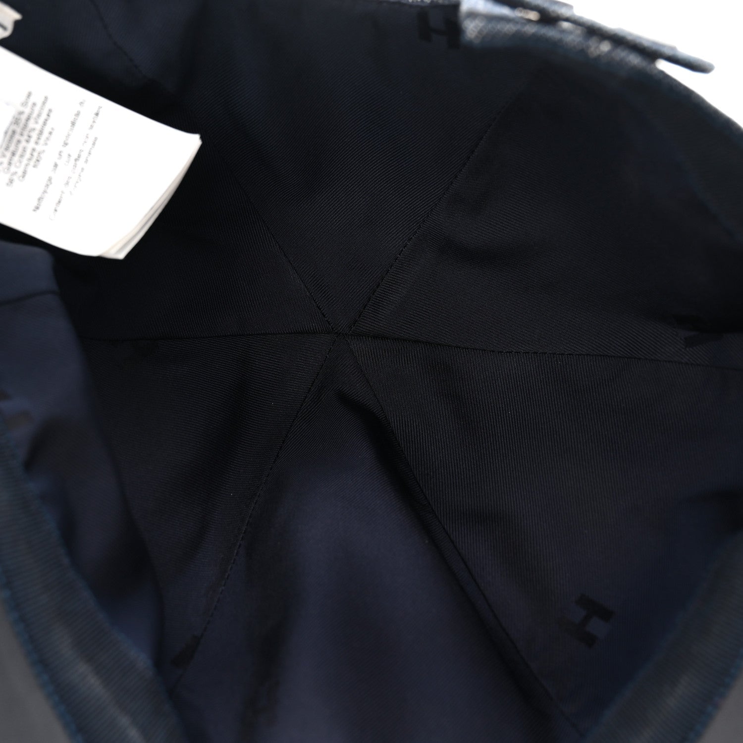 Cotton Denim Swift Sevres Evelyne Cap 59 Indigo Black