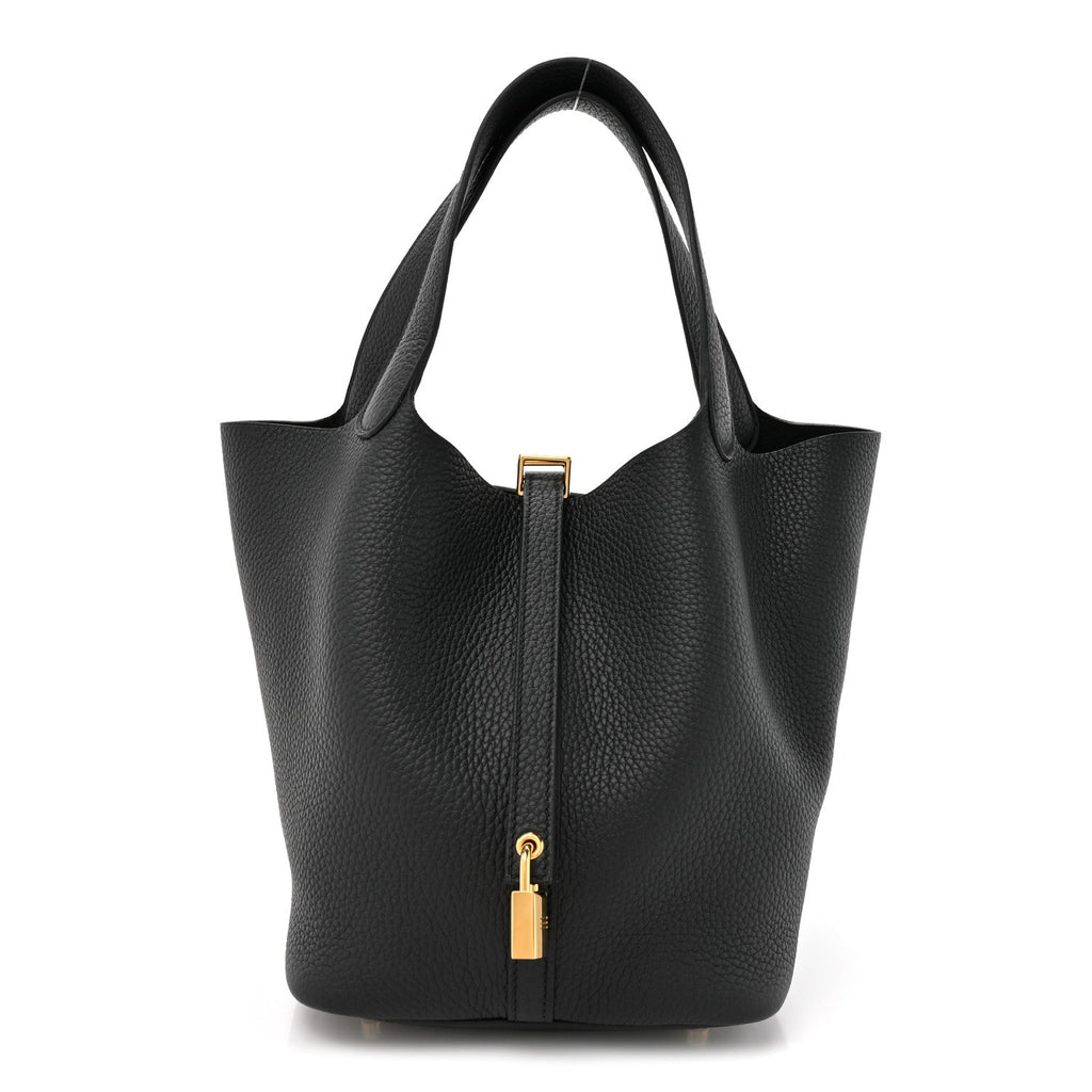 Taurillon Clemence Picotin Lock 22 MM Black