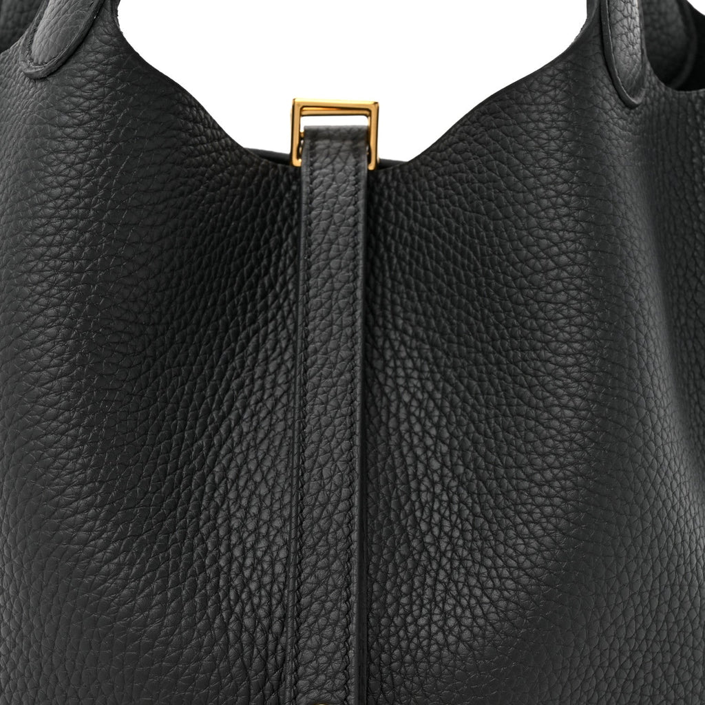 Taurillon Clemence Picotin Lock 22 MM Black
