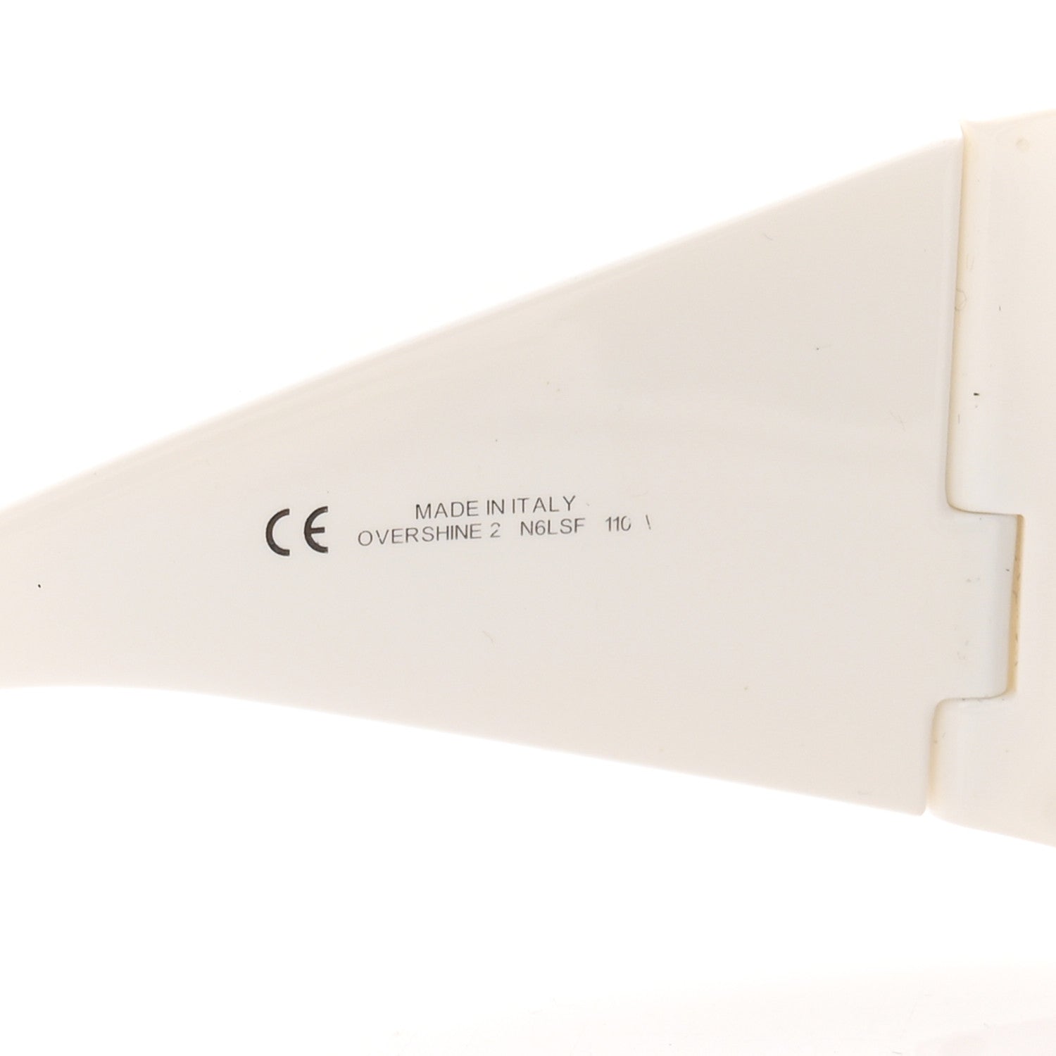 Acetate Overshine 2 Sunglasses White Black