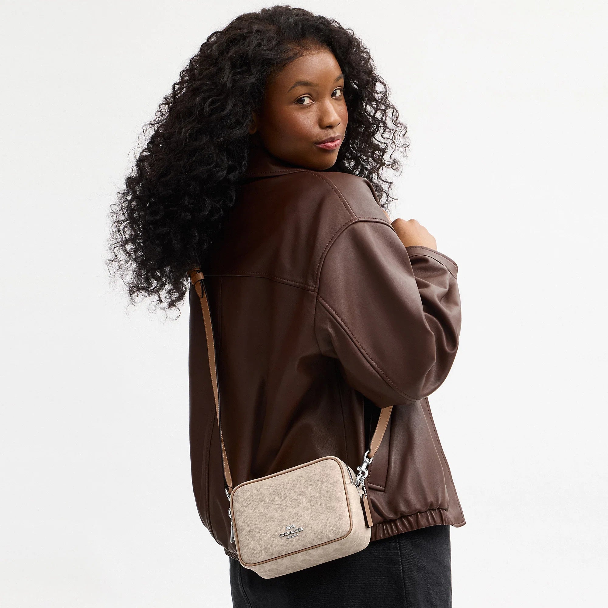 Coach Outlet Mini Carey Crossbody Bag In Signature Canvas