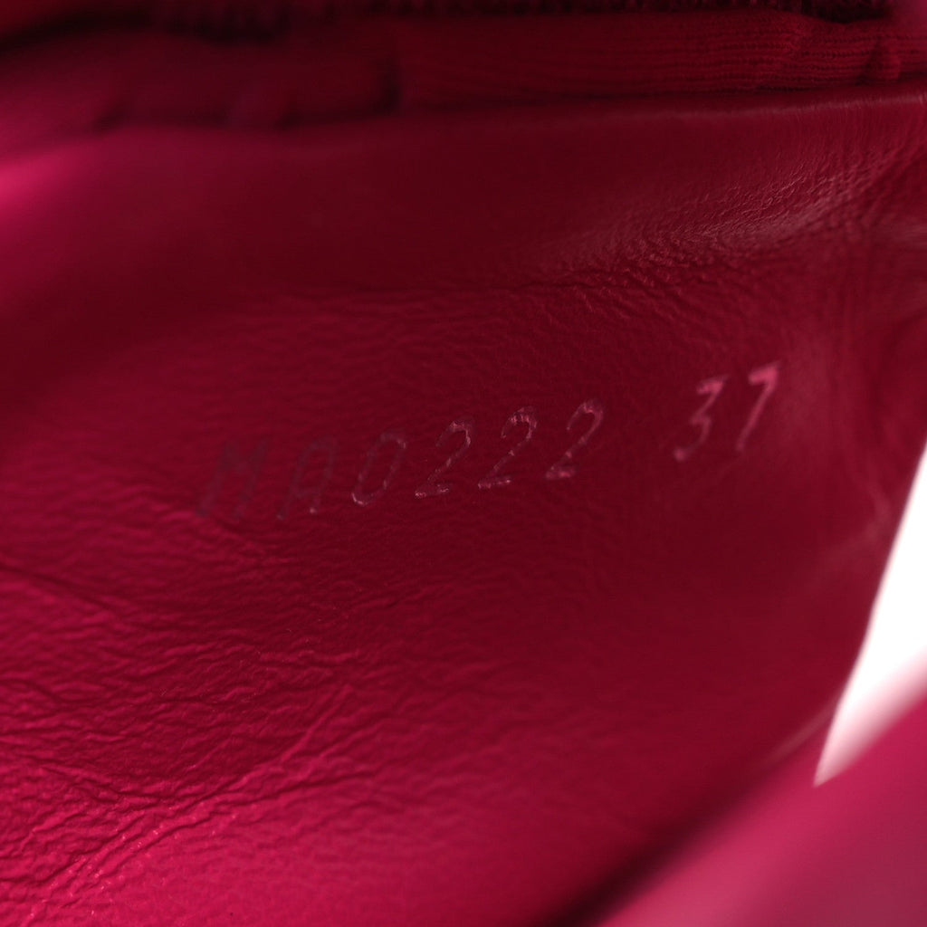 Technical Fabric Embossed Monogram Pool Pillow Comfort Mules 37 Fuchsia