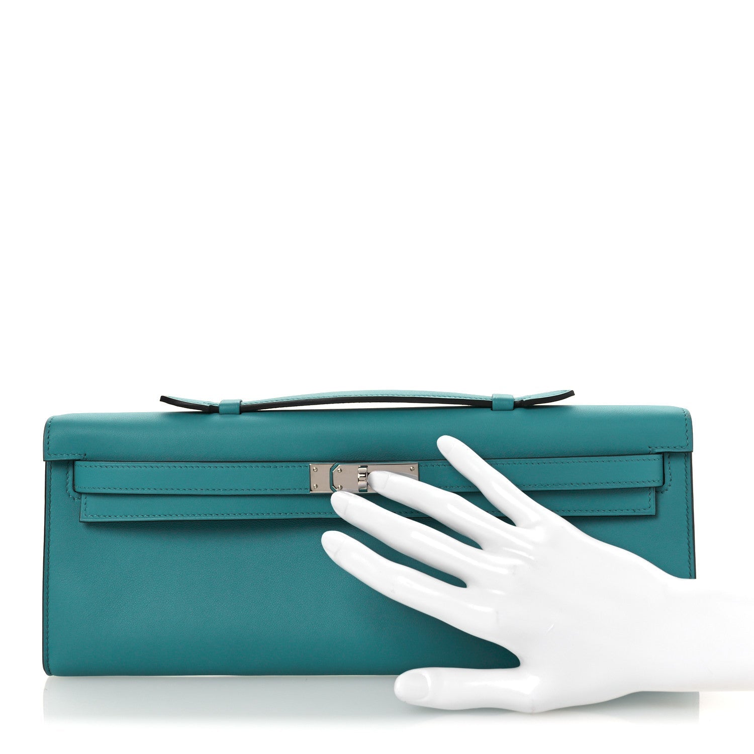 Swift Kelly Cut Clutch Pochette  Vert Verone