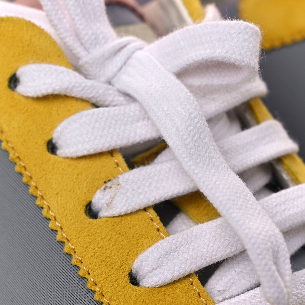 Technical Canvas Suede Goatskin Bouncing Sneakers 36 Gris Multicolor