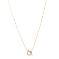 18K Rose Gold Green Sapphire Finesse Pendant Necklace