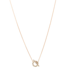 18K Rose Gold Green Sapphire Finesse Pendant Necklace