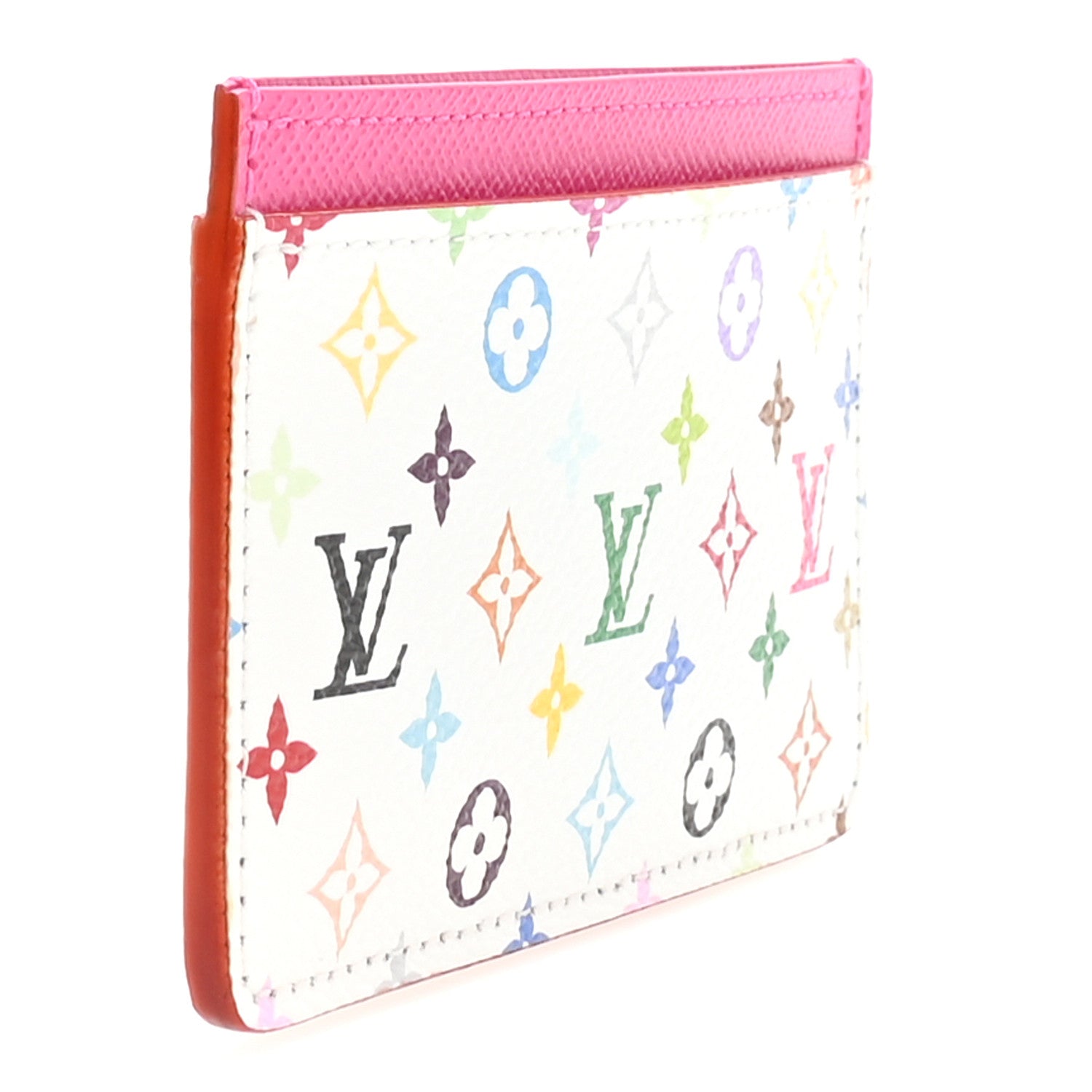 LV X TM Monogram Multicolor Card Holder Kawaii Pink